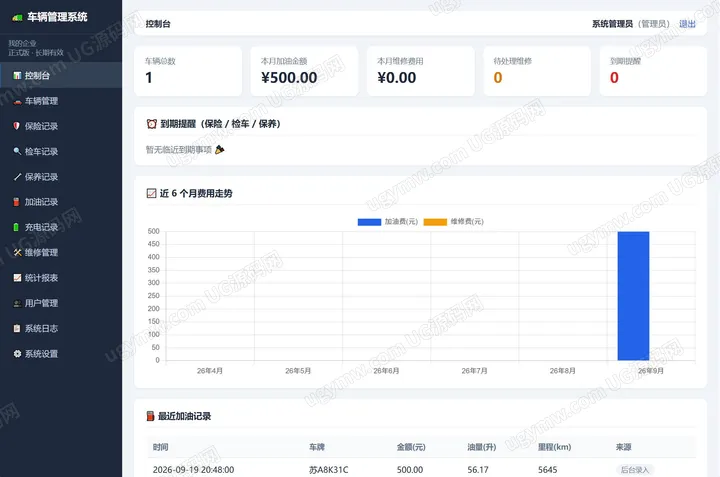 多租户车辆管理系统（未测）